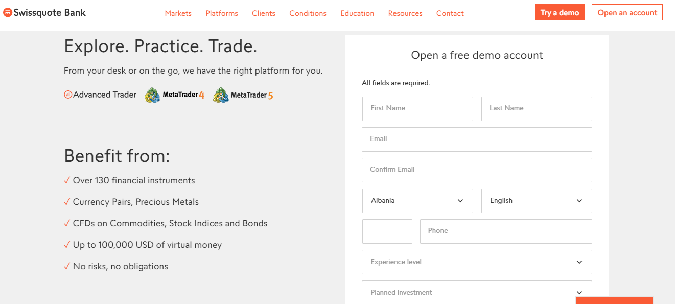 Swissquote forex review