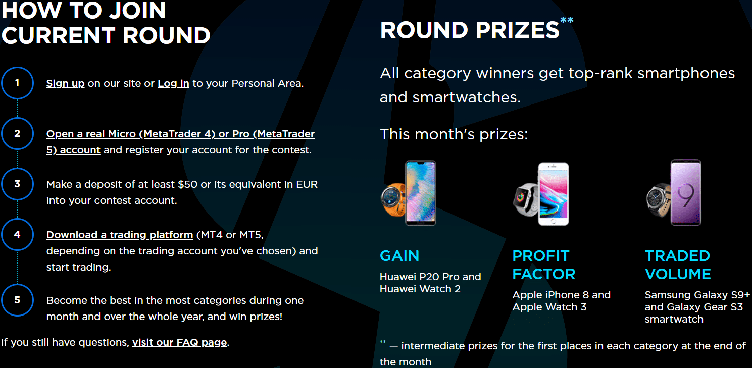 OctaFX supercharged prizes