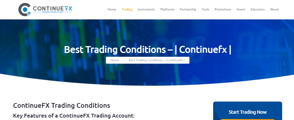 Trading at ContinueFX