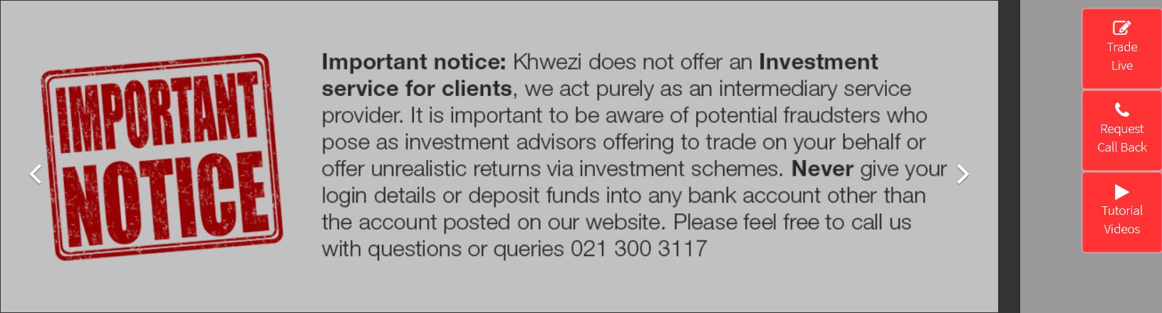 Khwezi Trade scam