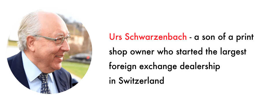 Urs Schwarzenbach millionaire forex traders 