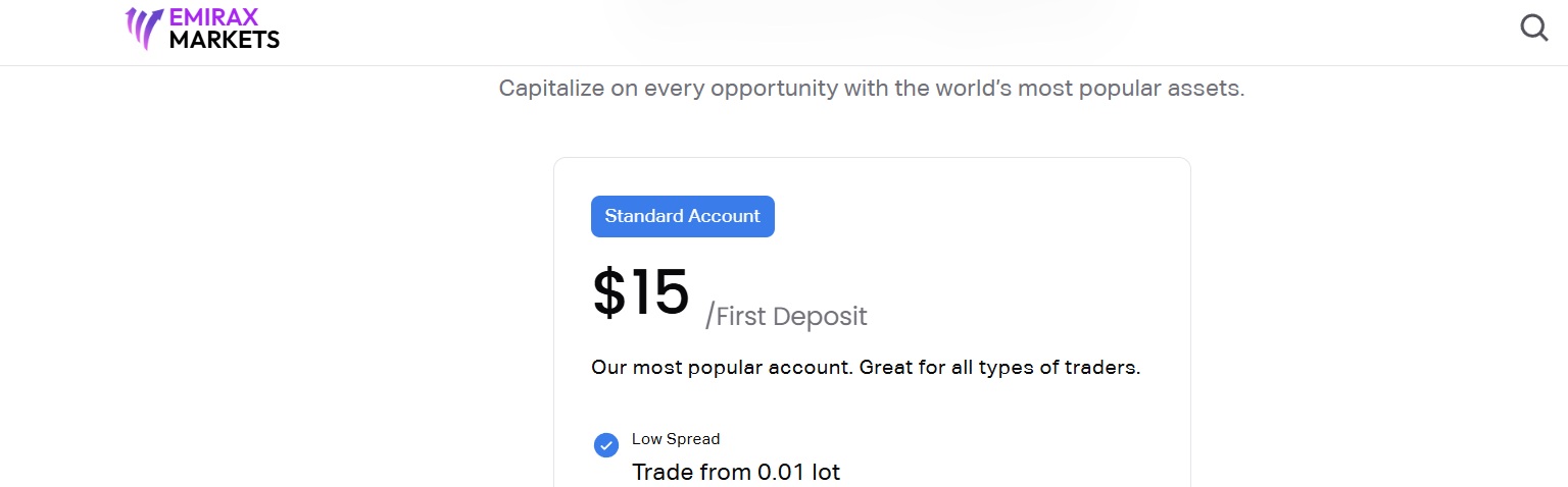 emirax markets accounts