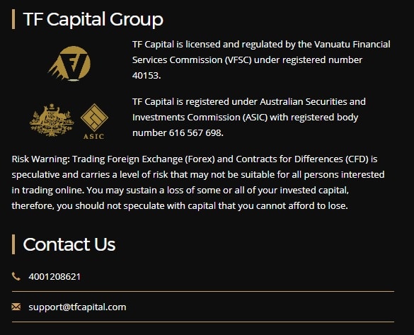 tf capital group review